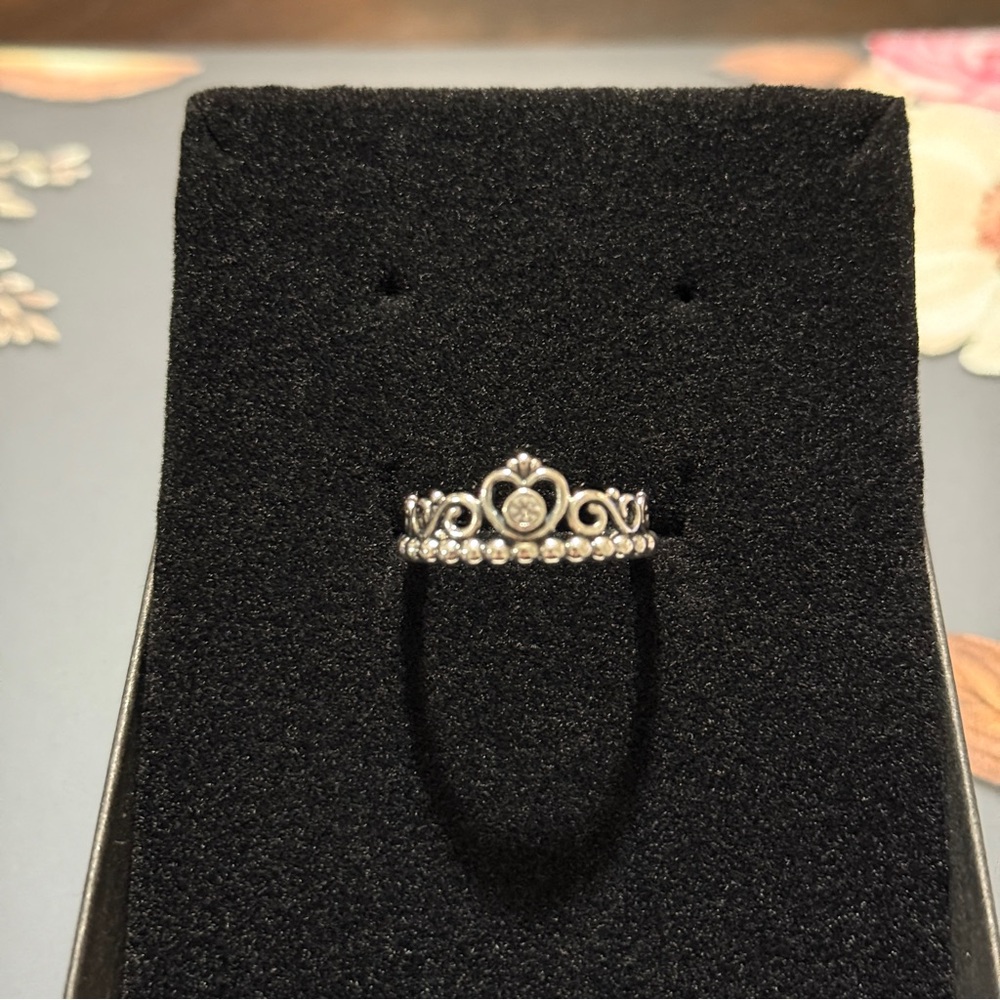 Authentic Pandora Princess Tiara Ring - Picture 4 of 4